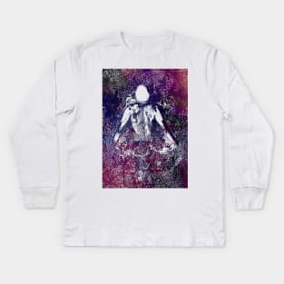 Swimmer sport art Kids Long Sleeve T-Shirt